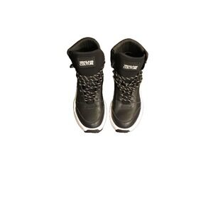 Mens Versace Jeans Couture Sneakers High Top Leather Black NWOT Size EU 40 US 7‎